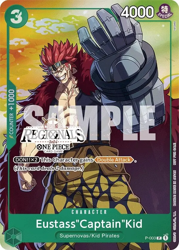 Eustass"Captain"Kid (Online Regional 2024 Vol. 2) [Participant] (P-003) (Op-Pr) 1