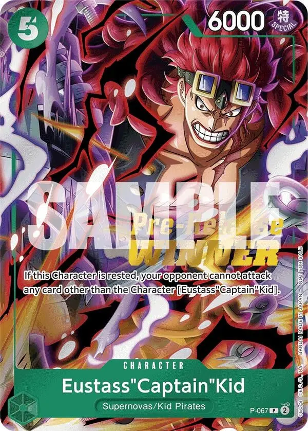 Eustass"Captain"Kid (Op-07 Pre-Release Tournament) [Winner] (P-067) (Op-Pr) 1