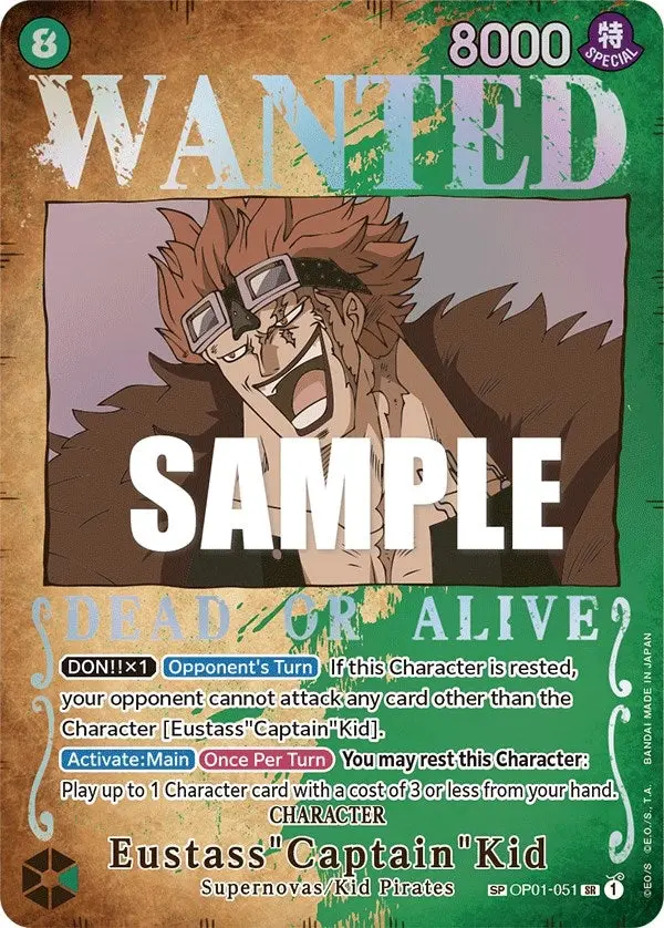 Eustass"Captain"Kid (Wanted Poster) (Op01-051) (Op03) 1