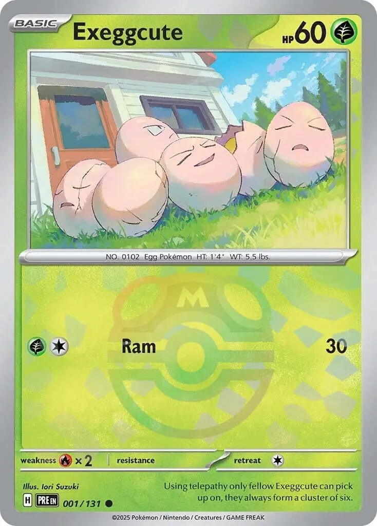Exeggcute (Master Ball Pattern) (001/131) (Pre) 1