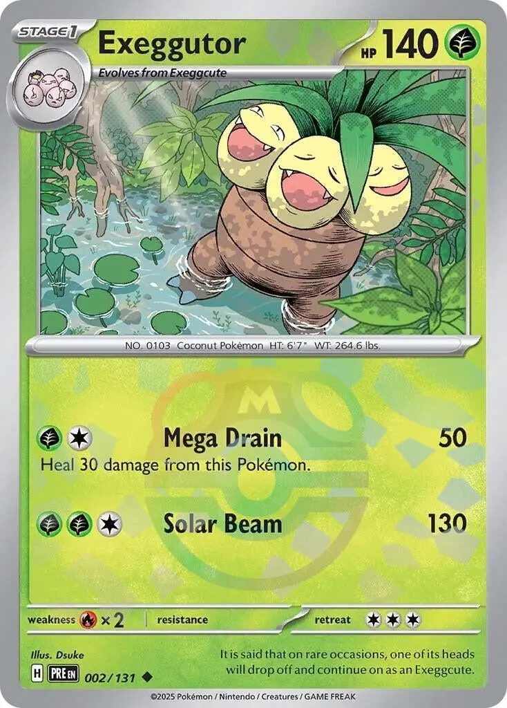 Exeggutor (Master Ball Pattern) (002/131) (Pre) 1