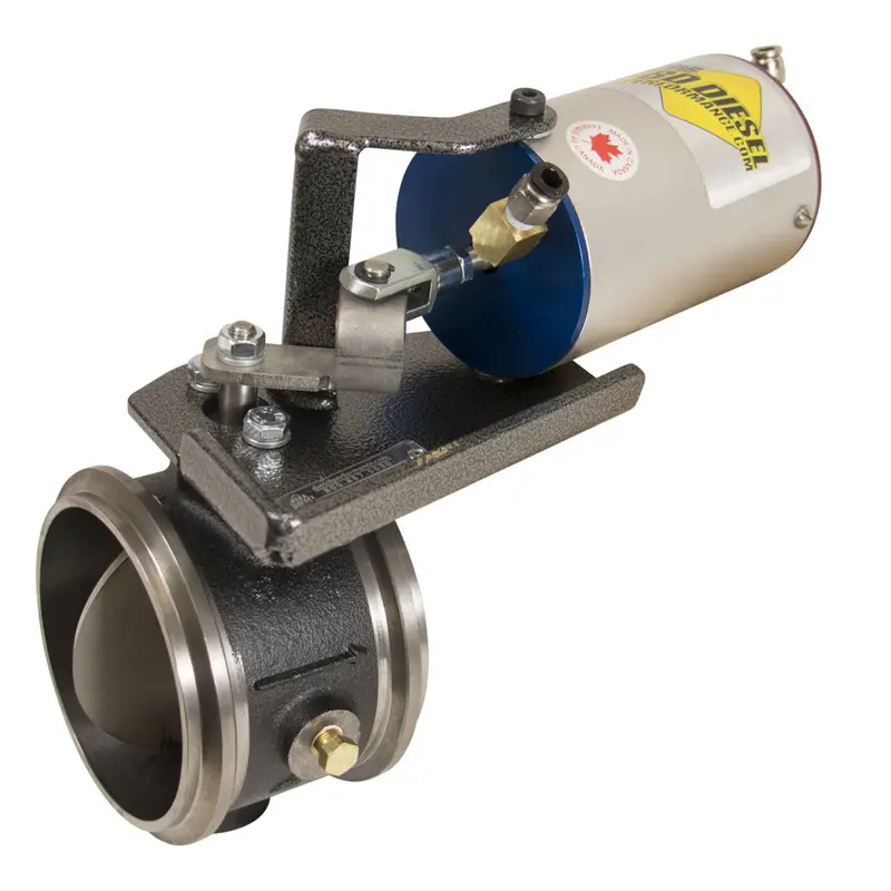 Exhaust Brake No Apps Remote Mount Vacuum Controlled 60Psi 4Inch Exhaust Dodge 12-Valve 5.9L Cummins 1989-1998 1