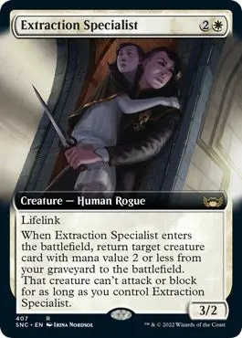 Extraction Specialist (Extended Art) (407) (Snc) 1