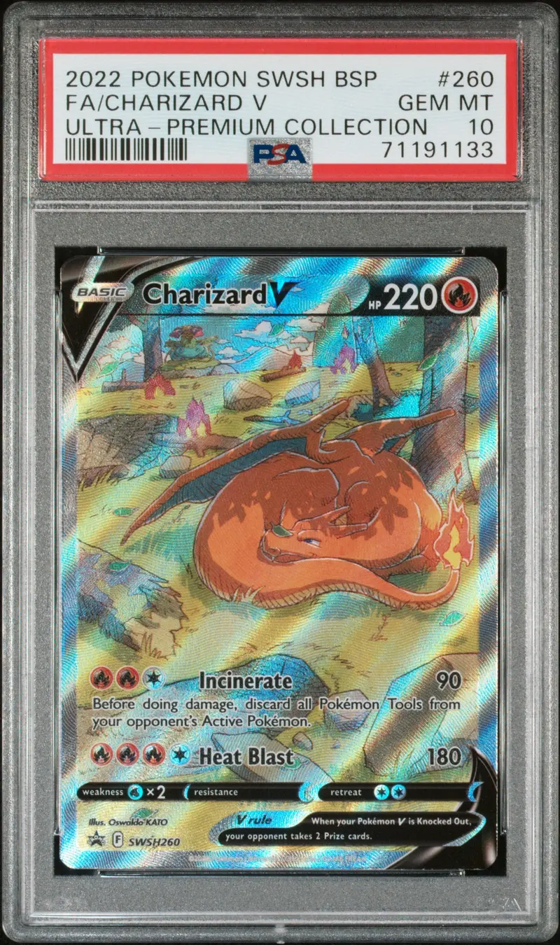 Fa/Charizard V Ultra-Premium Collection 2022 Pokemon Swsh Black Star Promo Psa Gem Mt 10 1