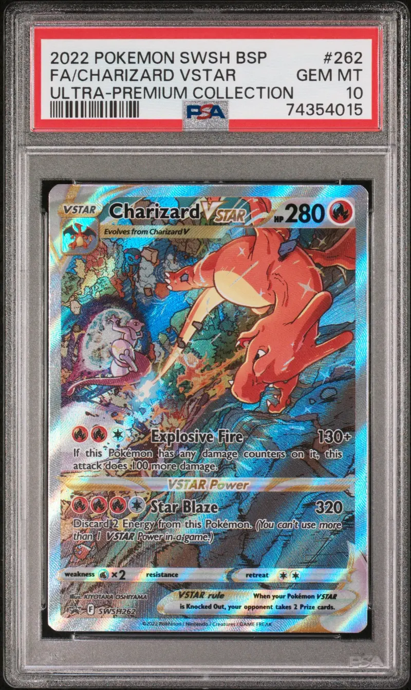 Fa/Charizard Vstar Ultra-Premium Collection 2022 Pokemon Swsh Black Star Promo Psa Gem Mt 10 1