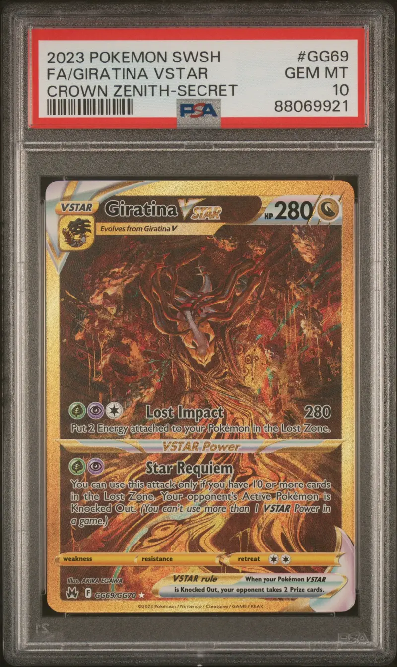 Fa/Giratina Vstar Crown Zenith-Secret 2023 Pokemon Sword And Shield Crown Zenith Psa Gem Mt 10 1
