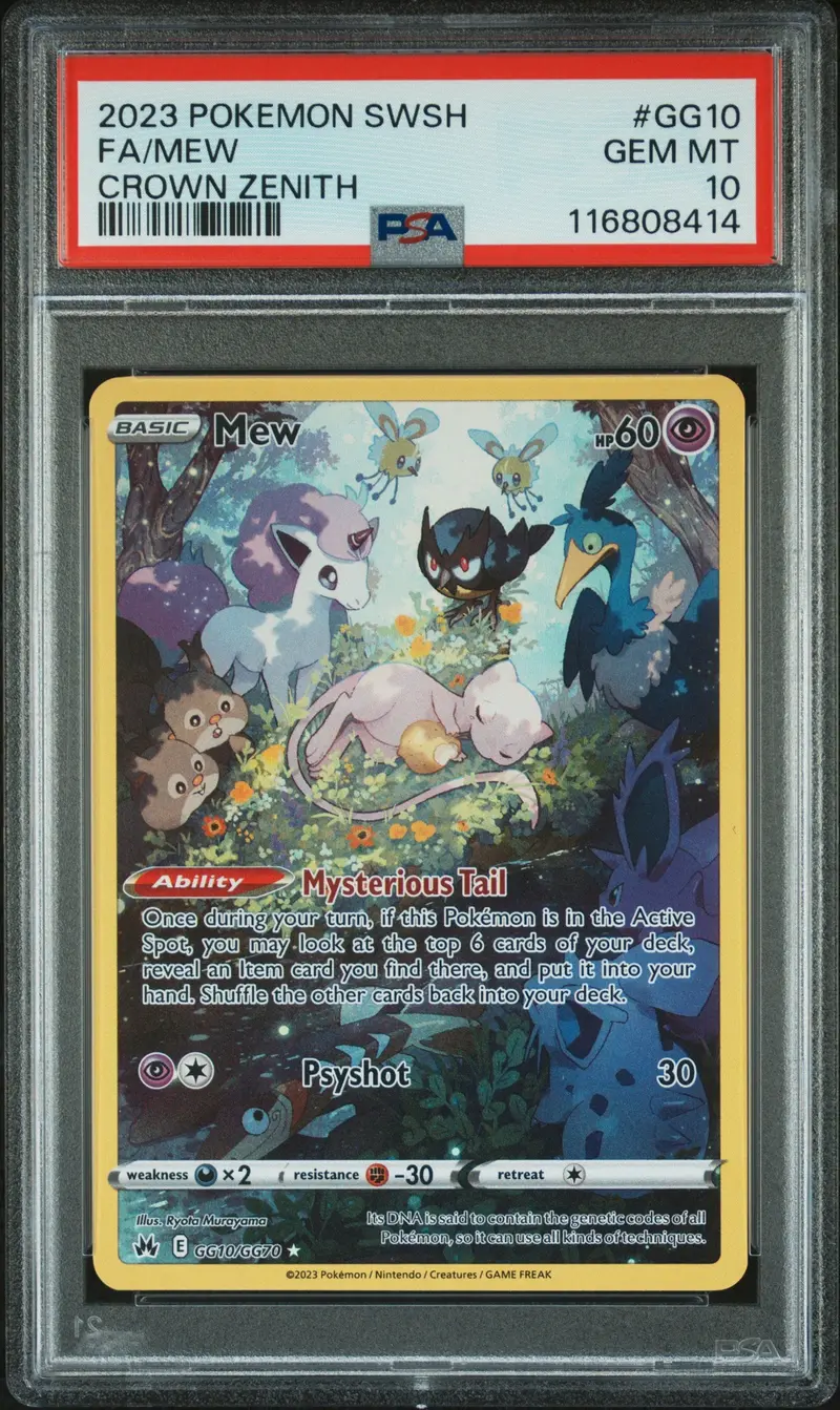 Fa/Mew Crown Zenith 2023 Pokemon Sword And Shield Crown Zenith Psa Gem Mt 10 1