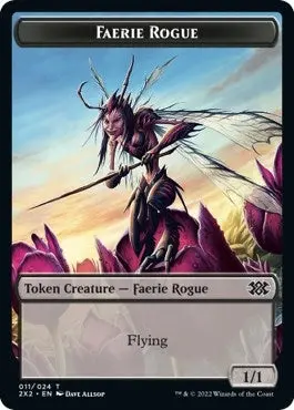 Faerie Rogue // Monk Double-Sided Token (11 // 6) (2X2) 1