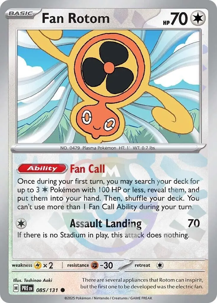 Fan Rotom (Master Ball Pattern) (085/131) (Pre) 1