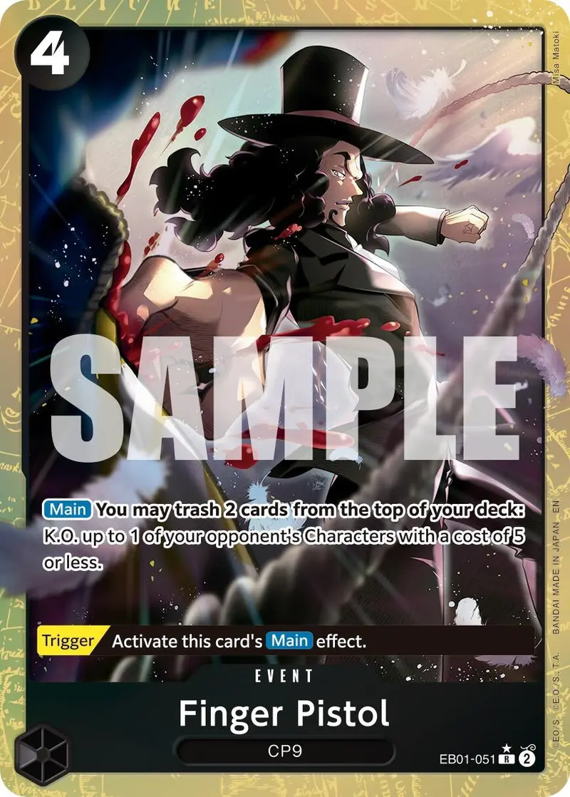 Finger Pistol (Alternate Art) (Eb01-051) (Prb-02) 1