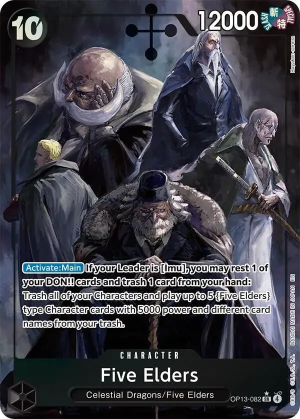 Five Elders (Alternate Art) (Op13-082) (Op13) 1