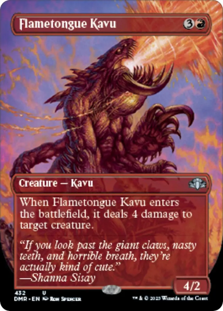 Flametongue Kavu (Borderless) (432) (Dmr) 1