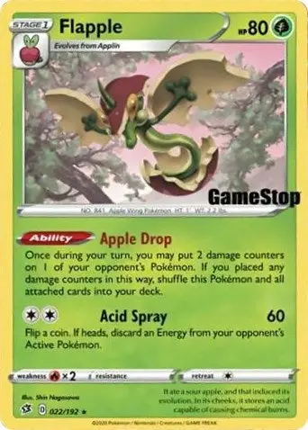 Flapple - 022/192 (Gamestop Exclusive) (022/192) (Mcap) 1