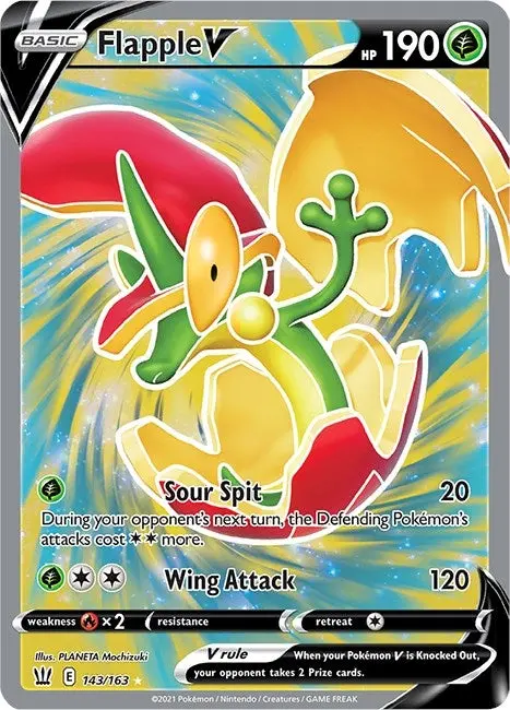 Flapple V (Full Art) (143/163) (Swsh05) 1