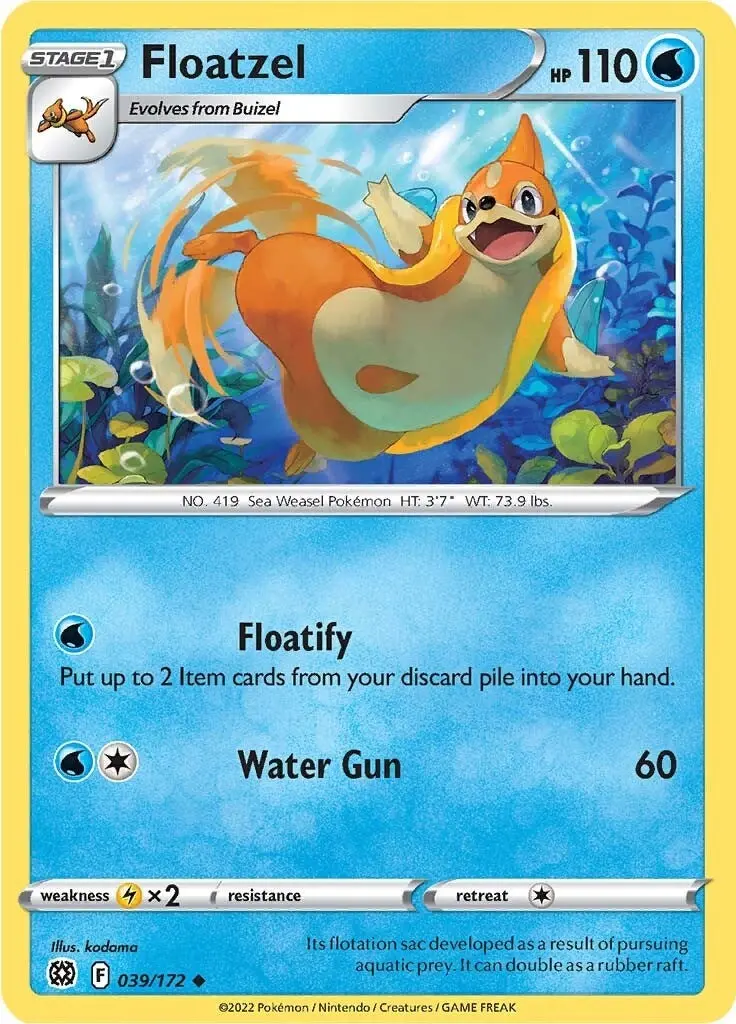Floatzel (039/172) (Swsh09) 1