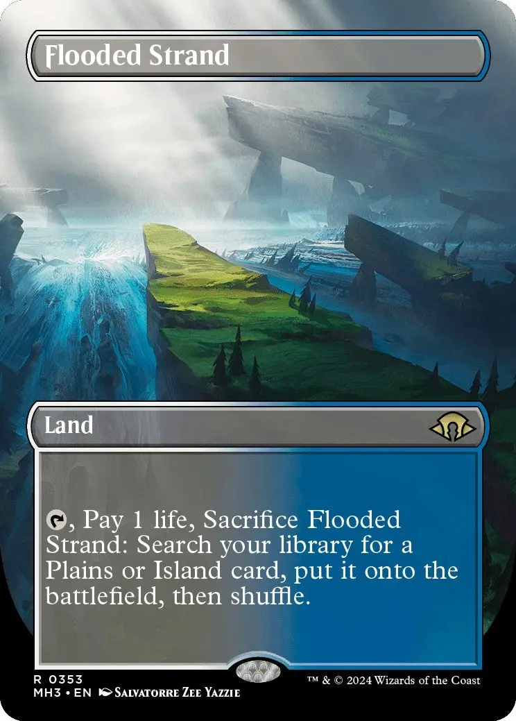 Flooded Strand (Borderless) (353) (Mh3) 1