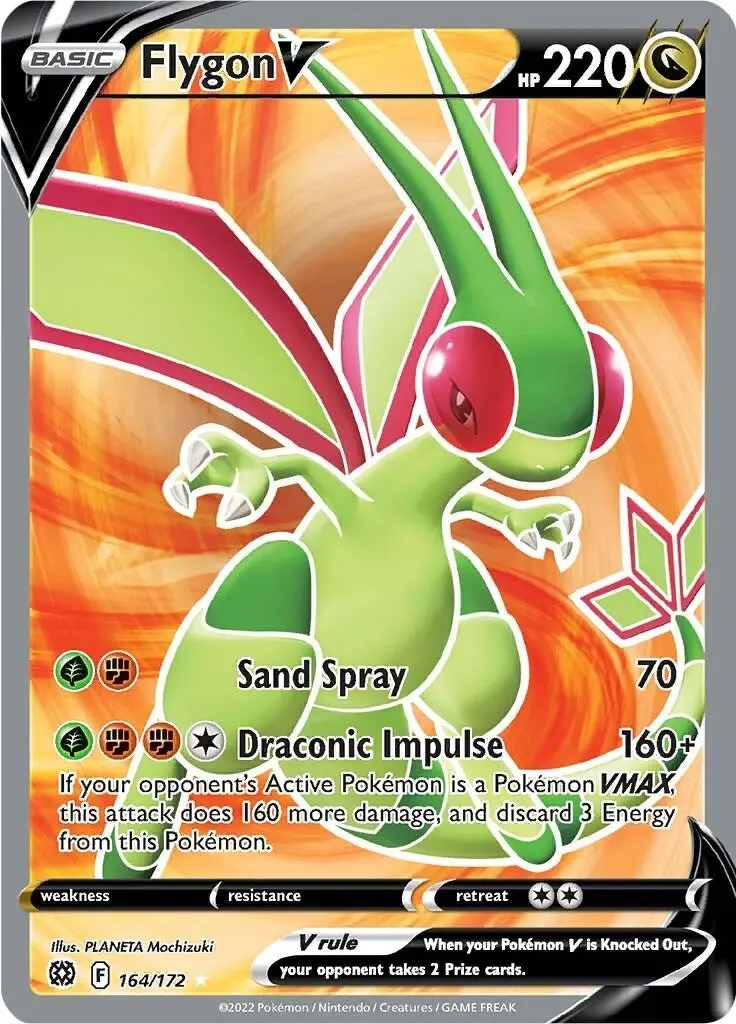 Flygon V (Full Art) (164/172) (Swsh09) 1