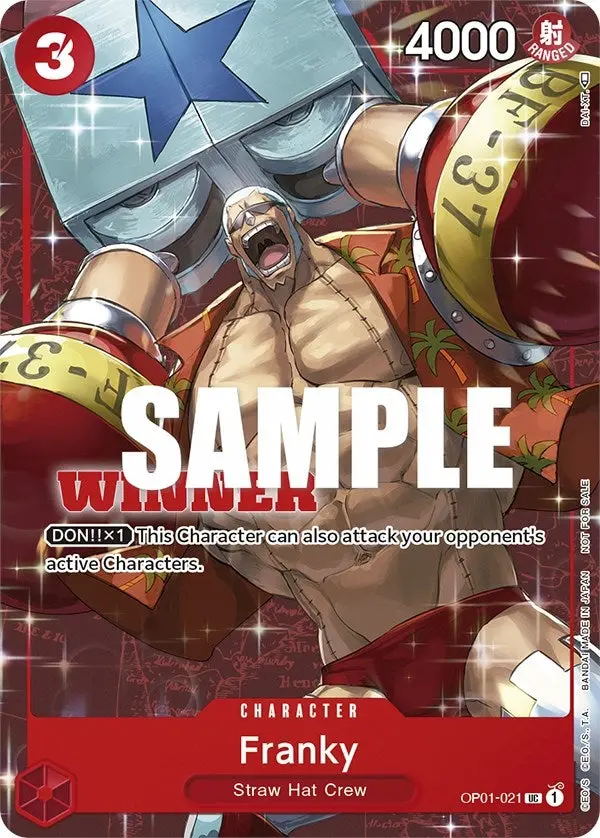 Franky (Tournament Pack Vol. 2) [Winner] (Op01-021) (Op-Pr) 1