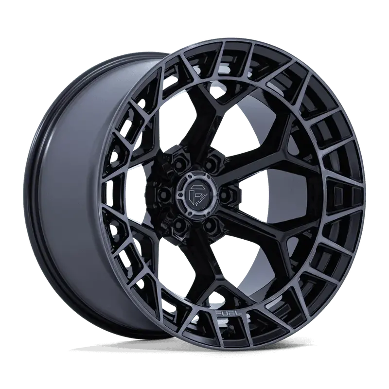 Fuel Charger Wheels Fc873 In Gloss Black Brushed Dark Tint 1