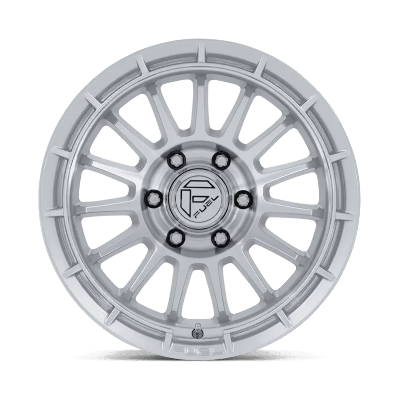 Fuel Off-Road Ascend Wheels In Gloss Silver W/ Machined Face 3