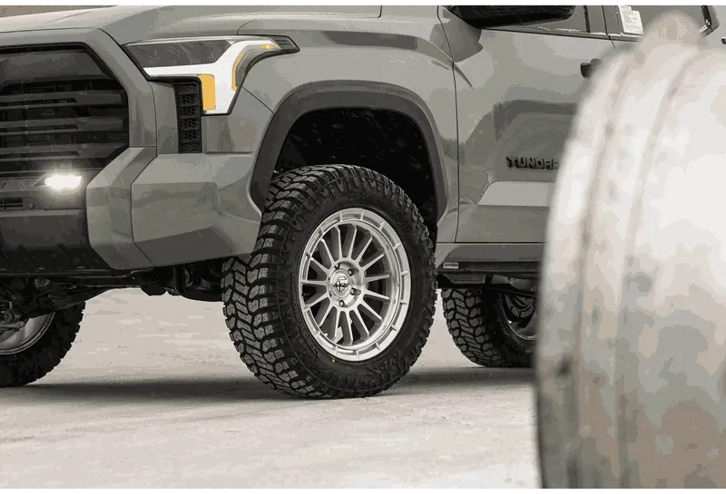 Fuel Off-Road Ascend Wheels In Gloss Silver W/ Machined Face 6