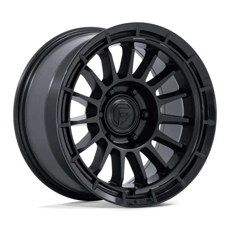 Fuel Off-Road Ascend Wheels In Matte Black W/ Gloss Black Lip 1