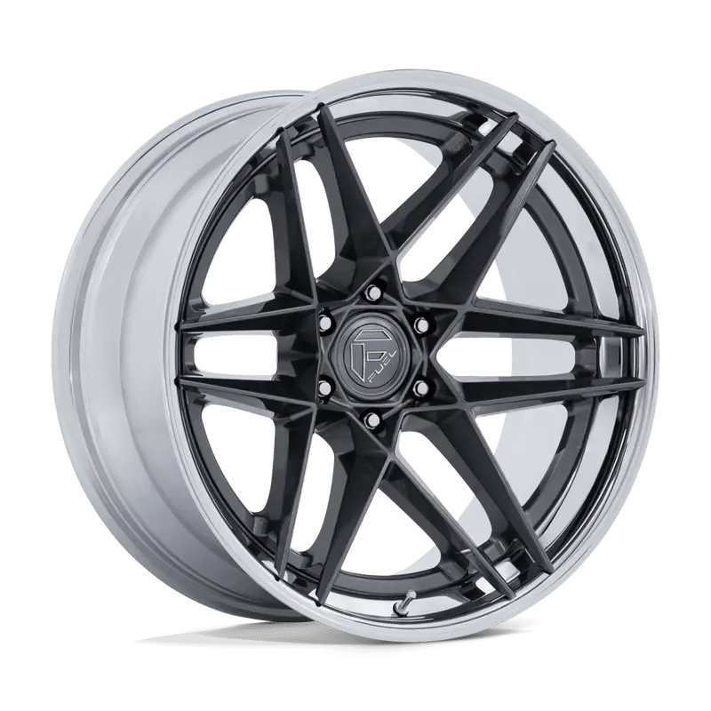 Fuel Off-Road Flight Wheel In Gloss Gunmetal With Chrome Up 1