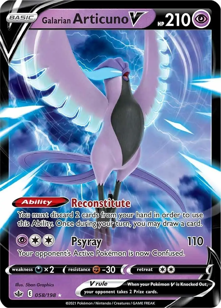 Galarian Articuno V (058/198) (Swsh06) 1