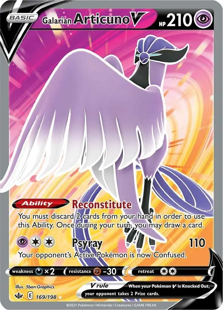 Galarian Articuno V (Full Art) (169/198) (Swsh06) 1