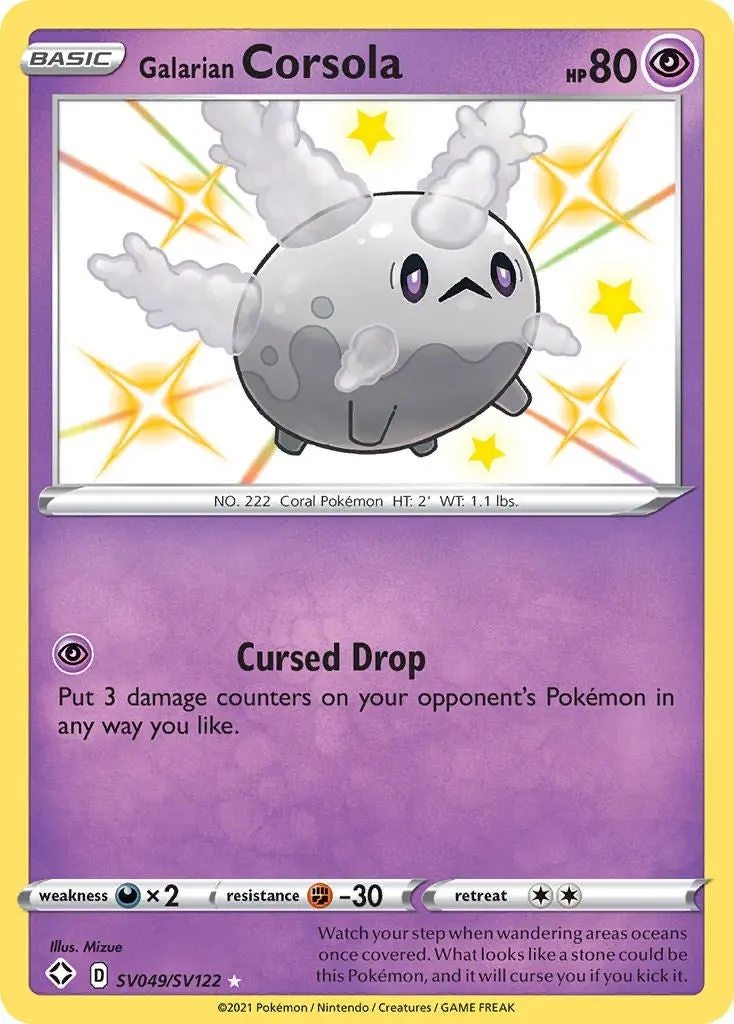Galarian Corsola (Sv049/Sv122) (Shfsv) 1