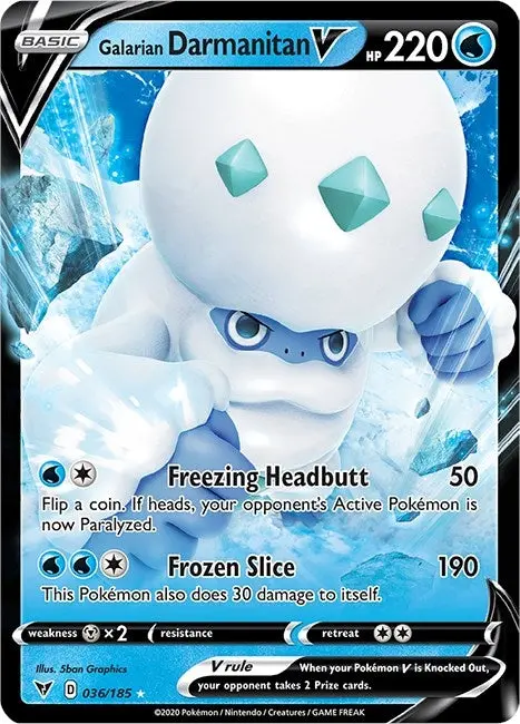 Galarian Darmanitan V (036/185) (Swsh04) 1