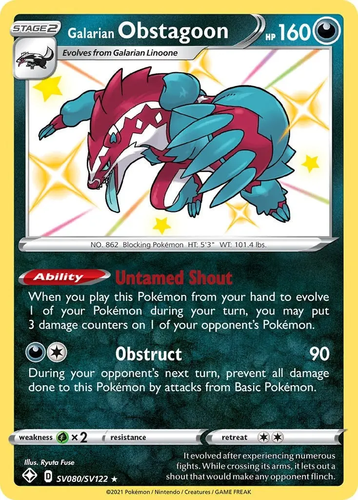 Galarian Obstagoon (Sv080/Sv122) (Shfsv) 1
