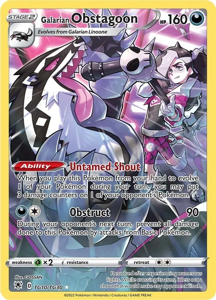 Galarian Obstagoon (Tg10/Tg30) (Swsh10:Tg) 1