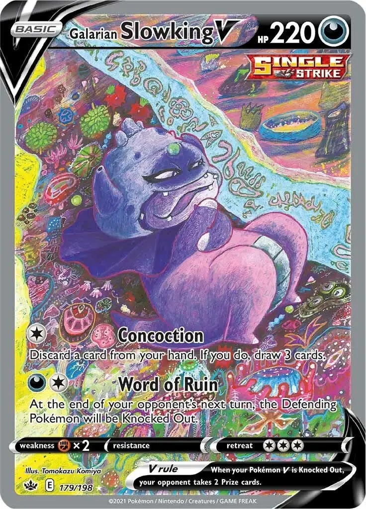 Galarian Slowking V (Alternate Full Art) (179/198) (Swsh06) 1