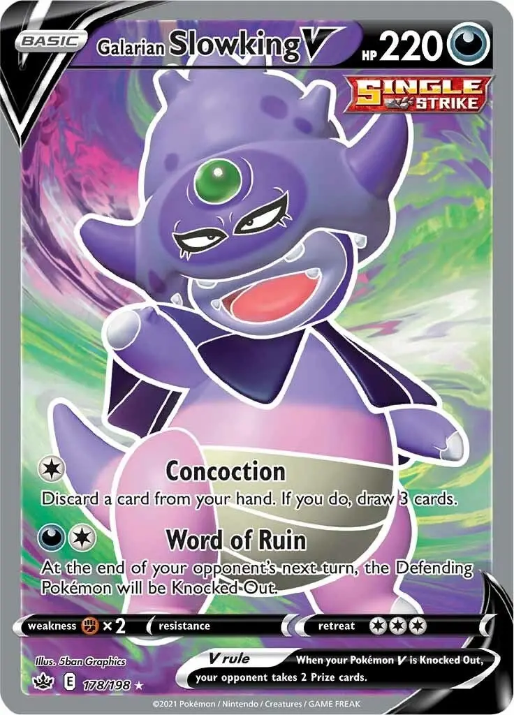 Galarian Slowking V (Full Art) (178/198) (Swsh06) 1