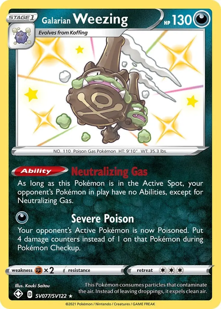 Galarian Weezing (Sv077/Sv122) (Shfsv) 1
