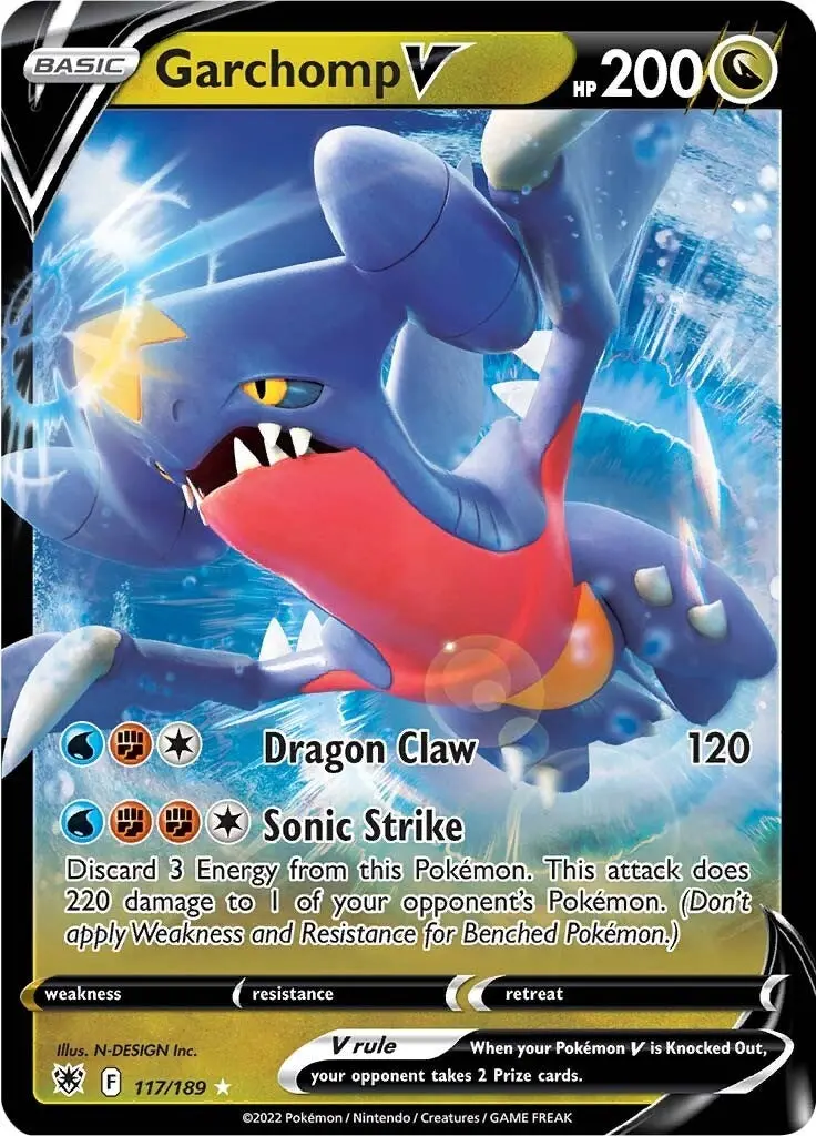 Garchomp V (117/189) (Swsh10) 1