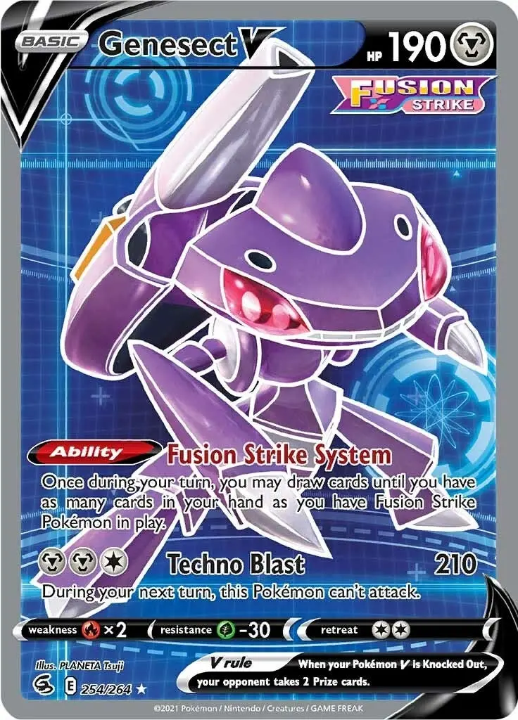 Genesect V (Full Art) (254/264) (Swsh08) 1