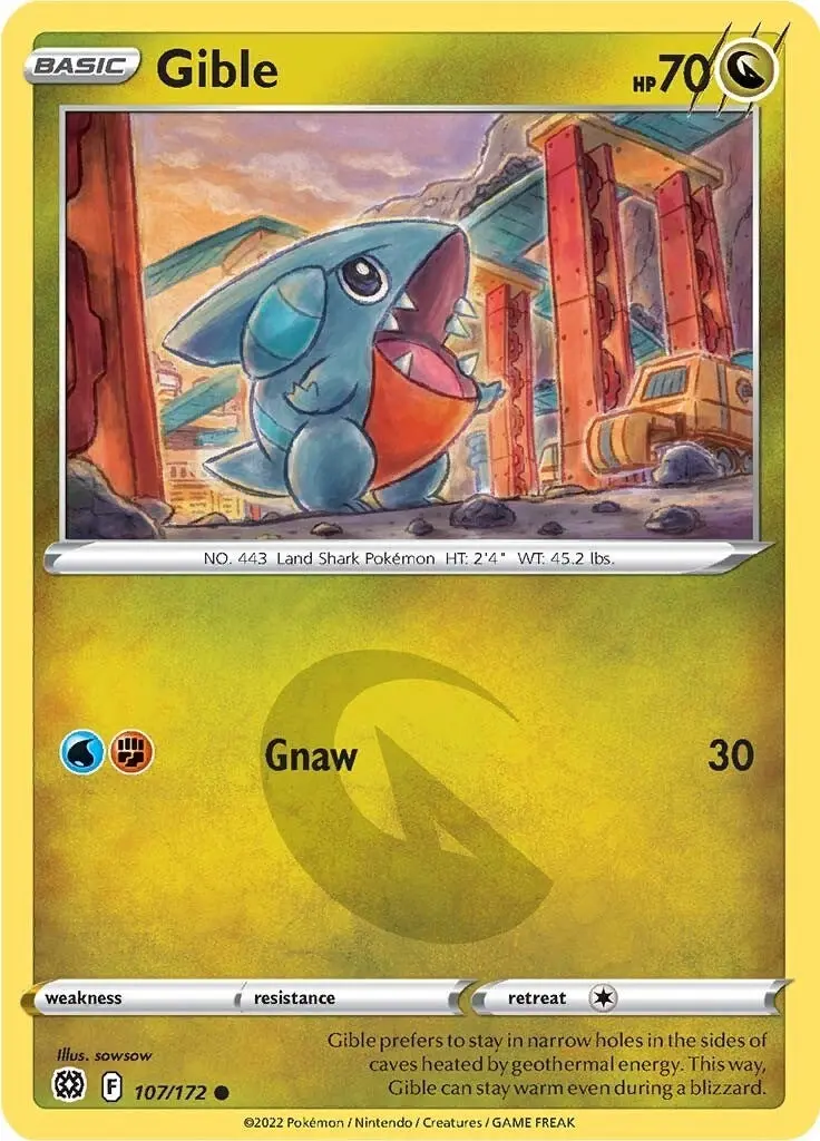 Gible (107/172) (Swsh09) 1