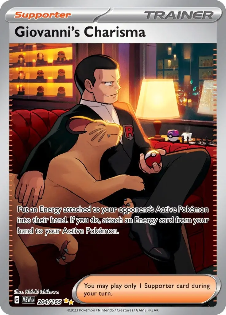 Giovanni's Charisma (204/165) (Mew) 1