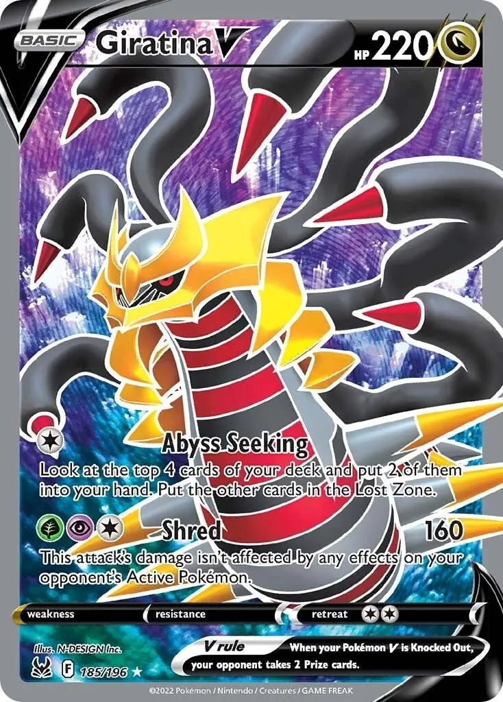 Giratina V (Full Art) (185/196) (Swsh11) 1