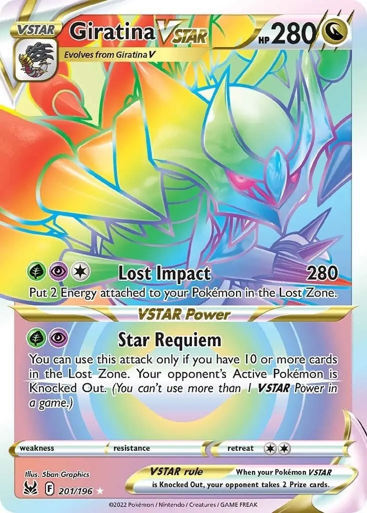 Giratina Vstar (201) (Secret) (201/196) (Swsh11) 1