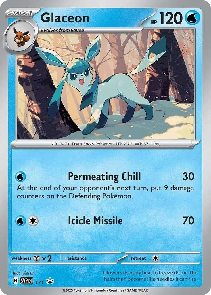Glaceon - 171 (Cosmos Holo) (171) (Svp) 1