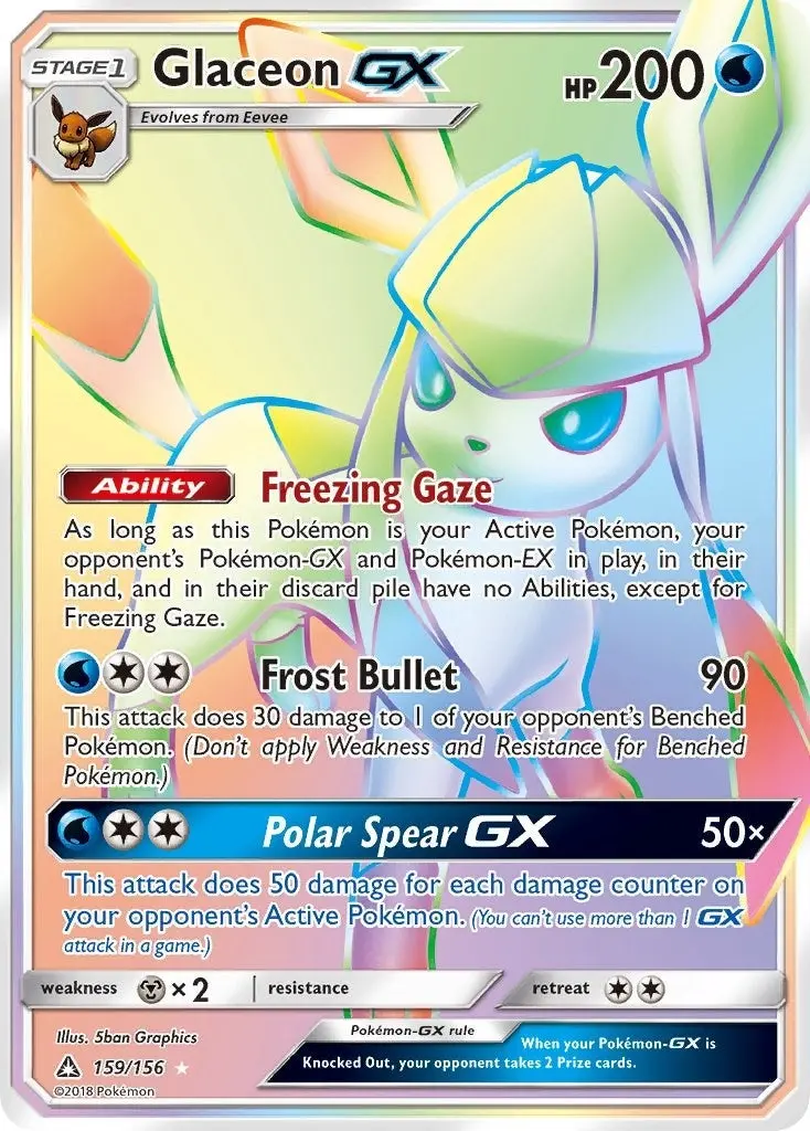 Glaceon Gx (Secret Rare) (159/156) (Sm05) 1