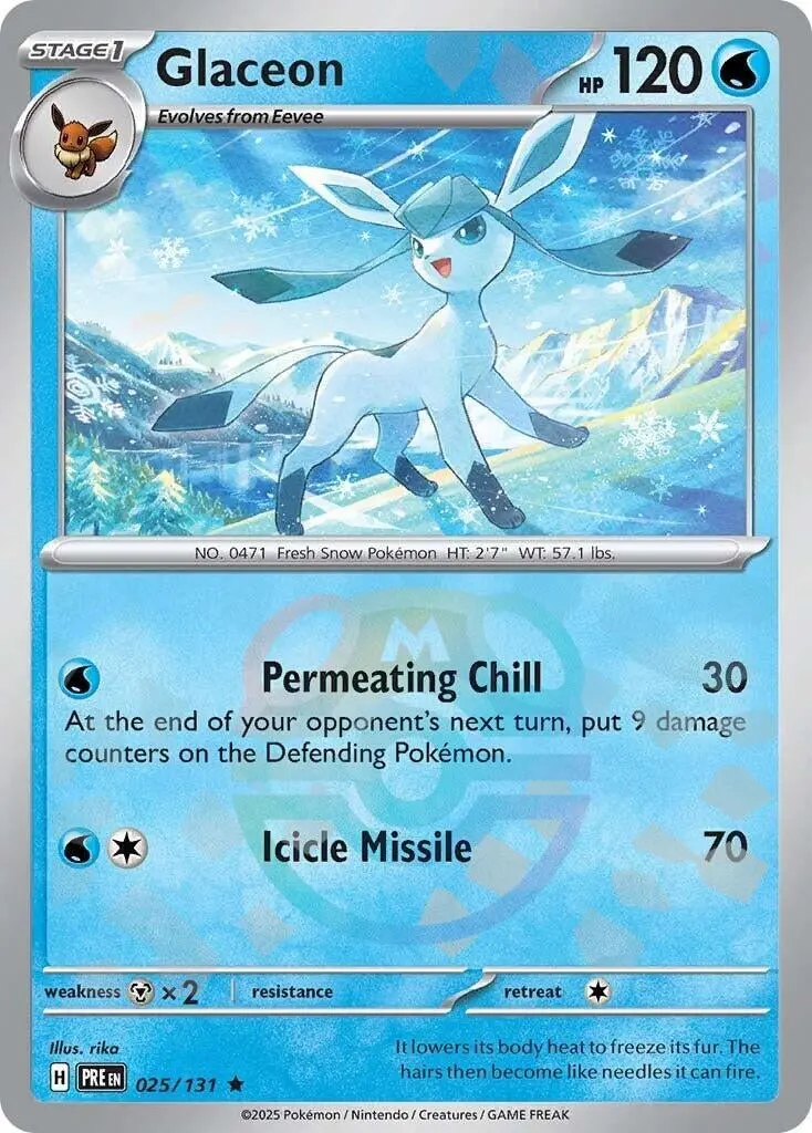 Glaceon (Master Ball Pattern) (025/131) (Pre) 1
