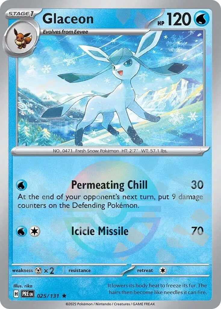 Glaceon (Poke Ball Pattern) (025/131) (Pre) 1