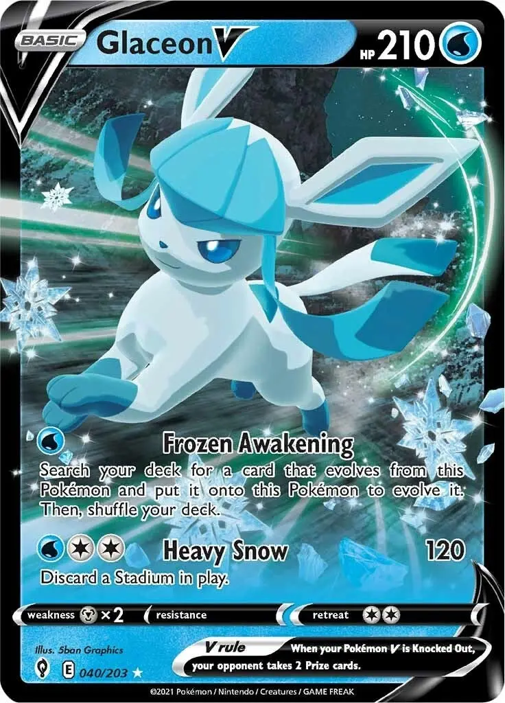 Glaceon V (040/203) (Swsh07) 1