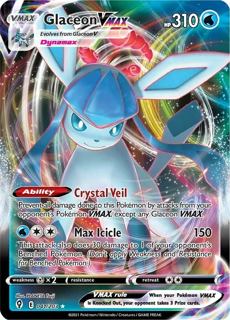 Glaceon Vmax (041/203) (Swsh07) 1