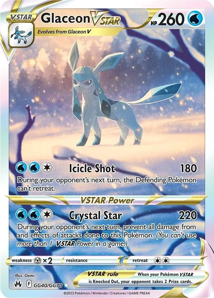 Glaceon Vstar (Gg40/Gg70) (Crz:Gg) 1