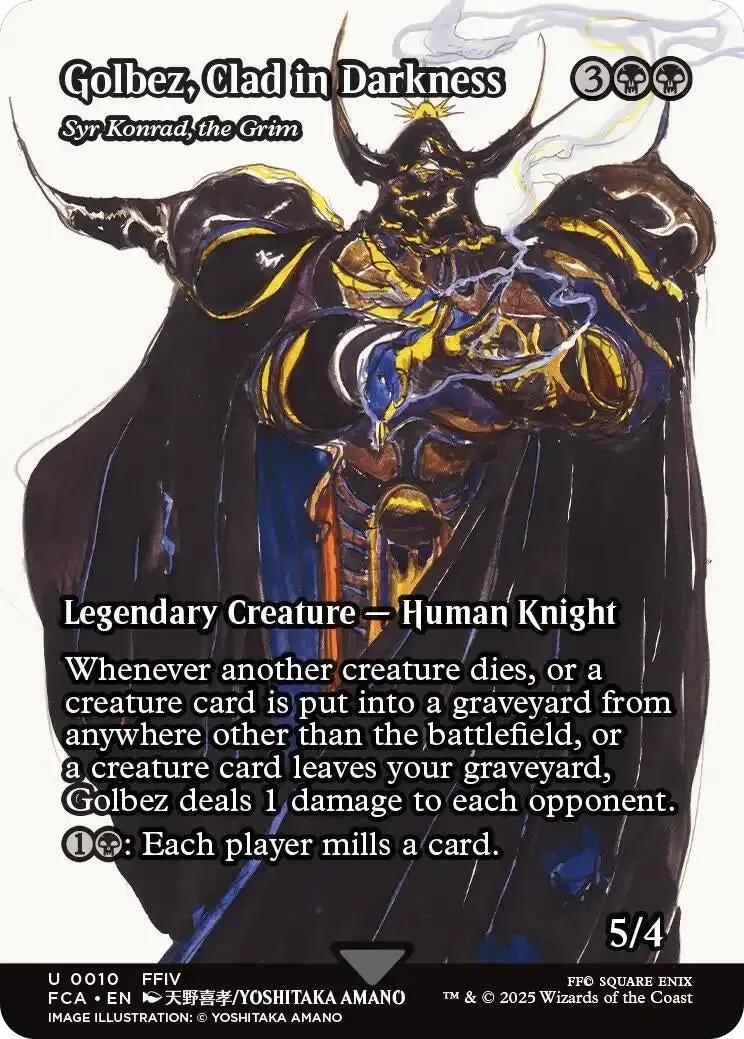 Golbez, Clad In Darkness - Syr Konrad, The Grim (Showcase) (10) (Fca) 1
